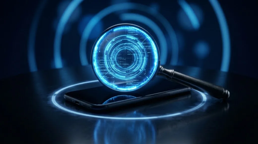 Desabilitamos sua conta Instagram o que significa: lupa analisando smartphone apagado